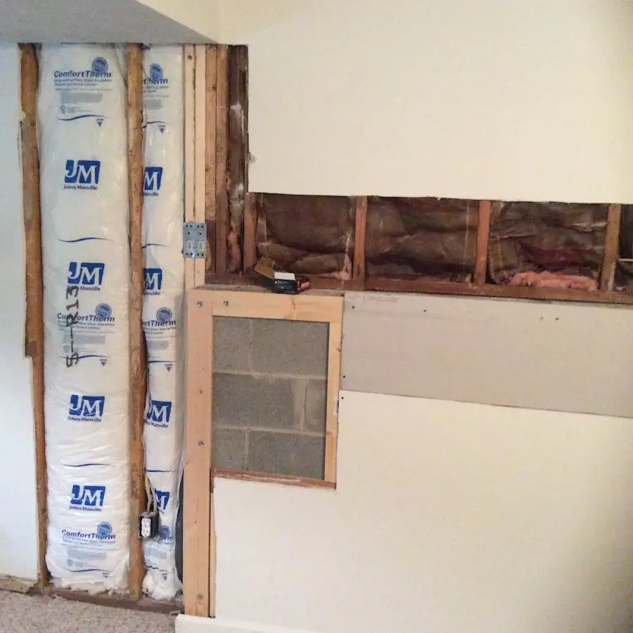 Wall insulation replacement during Structural Drying in Huntingburg